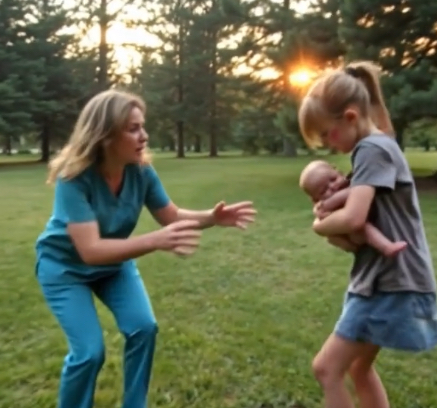 By the time I realized the figure at the tree line was my daughter, I …