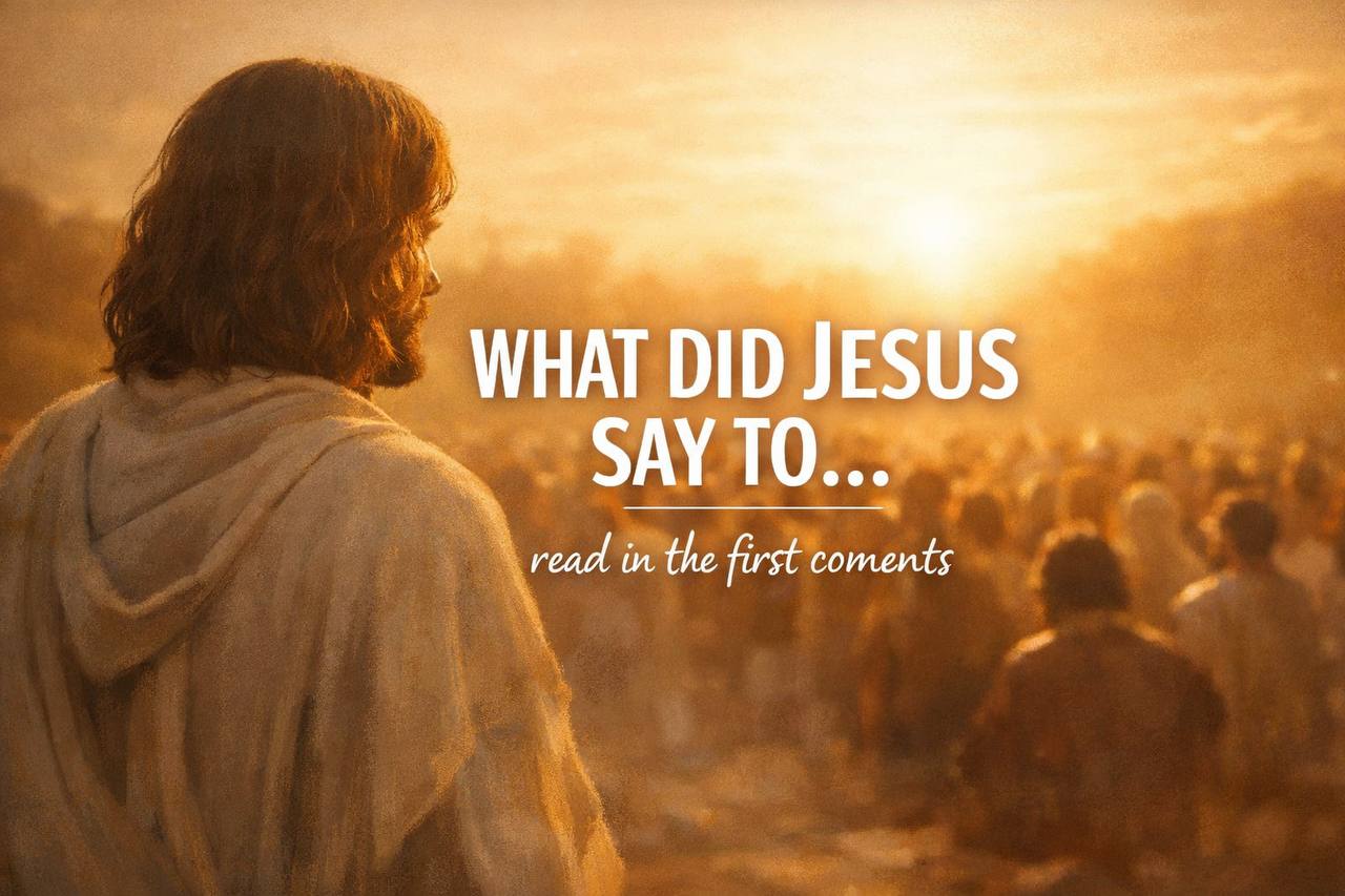 WHAT DID JESUS SAY TO…